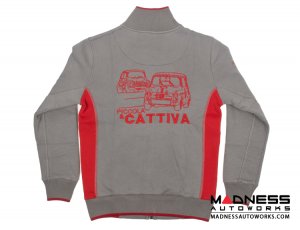ABARTH Zippered Jacket - Grey w/ Red - Piccola & Cattiva